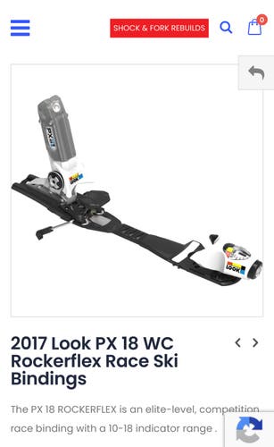 Used Look PX 18 Ski Bindings