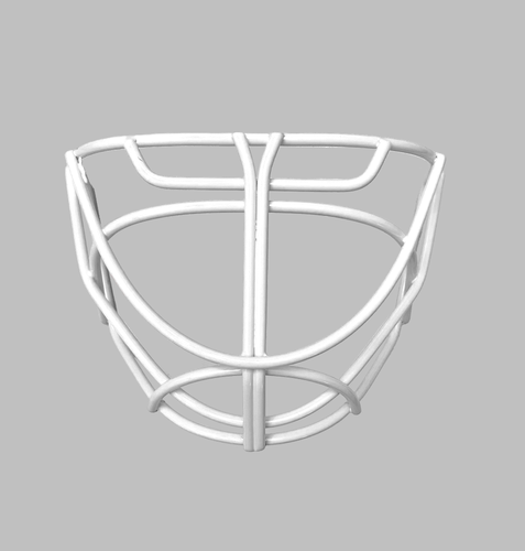 Mix Hockey Goalie Mask Cat Eye Goalie Cage (MX9) - WHITE  (Includes clips and screws)