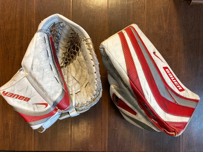Used Regular Bauer Nike Supreme One95 Pro Glove Set