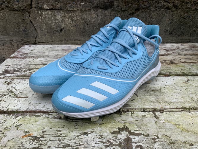 Fathers Day Carolina Blue Men's Adidas Icon Metal Cleat 12.5
