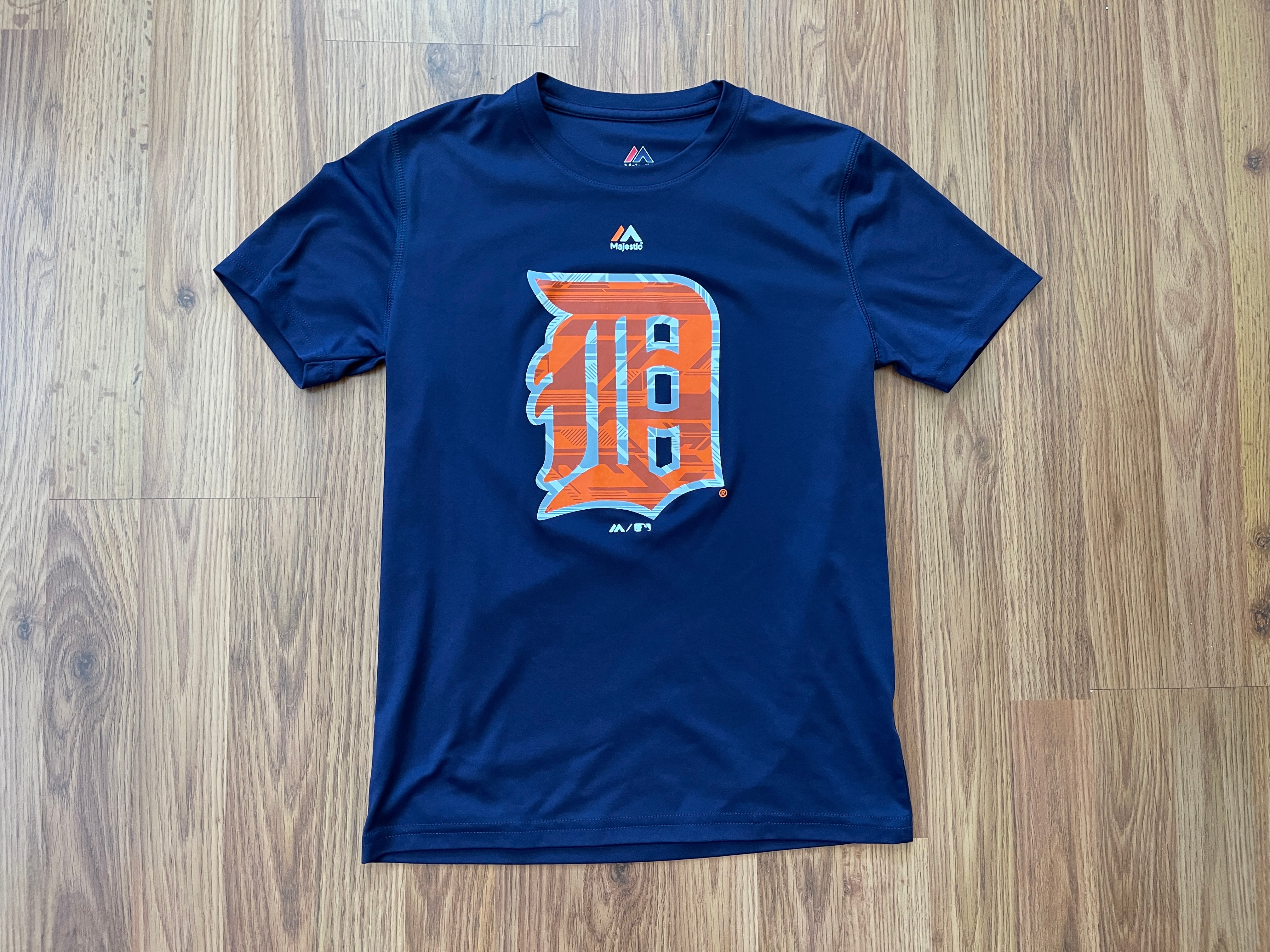 Adidas Detroit Tigers MLB Jersey, Kids Medium, Blue/Orange Youth