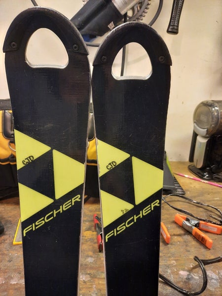Used Fischer Racing RC4 World Cup SL Skis With Bindings Max Din 13 155cm