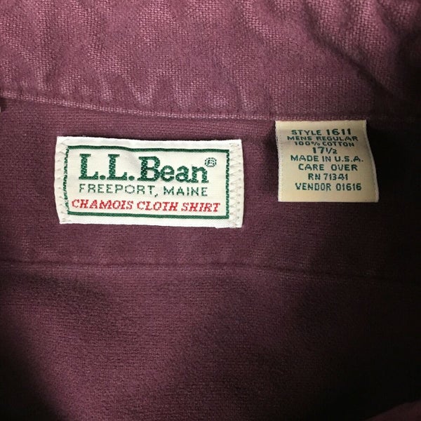 Men's Vintage L.L. Bean Cotton Button Down Embroidered Fishing Shirt, Size  XXL