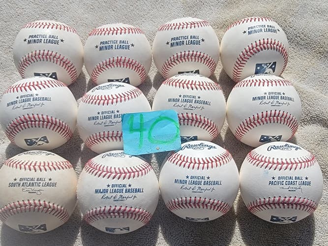 New Rawlings Official Minor League Baseballs 12 Pack (1 Dozen)