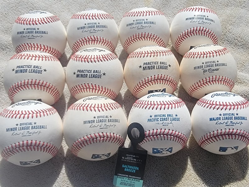 Used Rawlings Official Minor League Baseballs 12 Pack (1 Dozen)