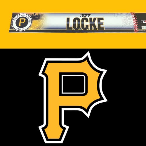 MLB Pittsburgh Pirates Jeff Locke MLB Authenticated Locker Room Nameplate Tag