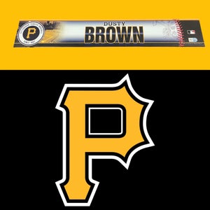 MLB Pittsburgh Pirates Dusty Brown MLB Authenticated Locker Room Nameplate Tag