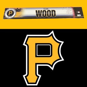 MLB Pittsburgh Pirates Tim Wood MLB Authenticated Locker Room Nameplate Tag