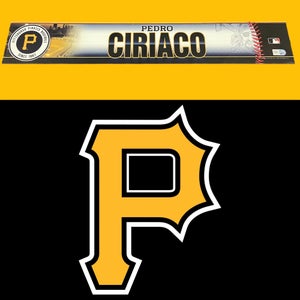 MLB Pittsburgh Pirates Pedro Ciriaco MLB Authenticated Locker Room Nameplate Tag