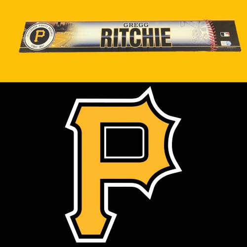 MLB Pittsburgh Pirates Gregg Ritchie MLB Authenticated Locker Room Nameplate Tag