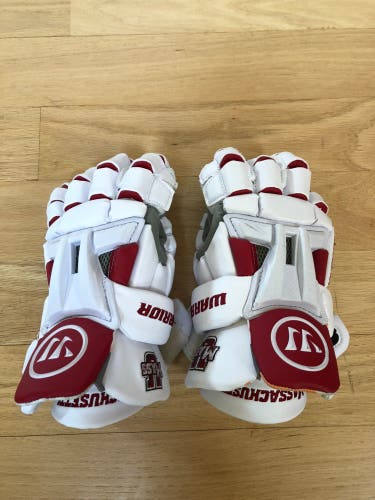 Used UMass Warrior 13" Burn XP Lacrosse Gloves