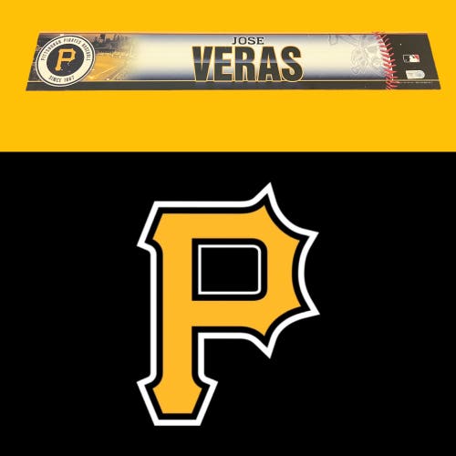 MLB Pittsburgh Pirates Jose Veras MLB Authenticated Locker Room Nameplate Tag