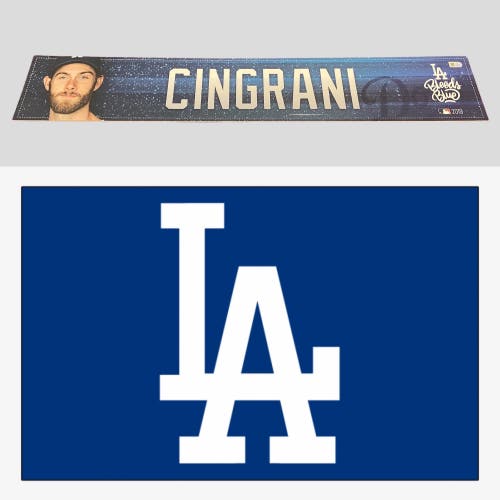 MLB Tony Cingrani Los Angels Dodgers Locker Room Nameplate Tag MLB Authenticated