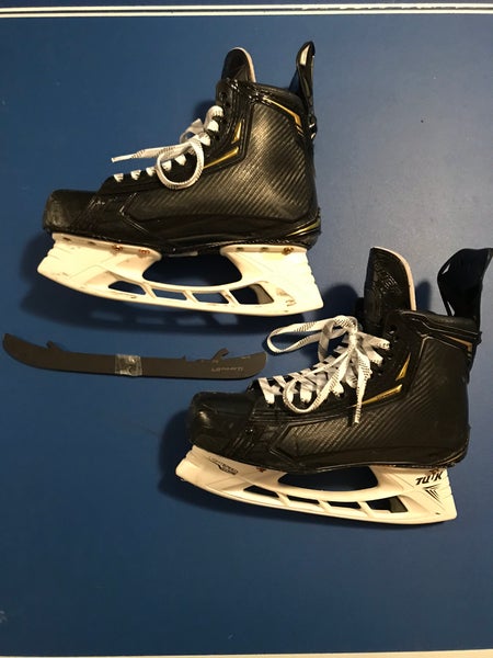 Bauer 2S Pro Hockey Skates Pro Stock Size 8.5D WITH LSPulse TI Steel