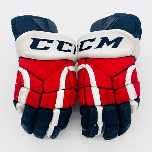 CCM HG12 Hockey Gloves W/ Grey Palms-14"-Rochester Americans