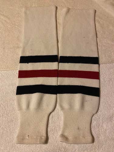 Used Good Condition Knit Hockey Socks, Adult 31"