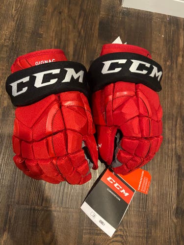 NEW JERSEY DEVILS PRO STOCK - CCM 14" Pro Stock Gloves