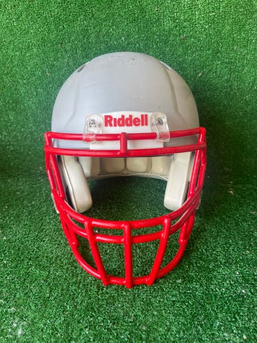 Adult Medium - Riddell Speed Football Helmet - Silver