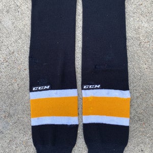 CCM Knit Pro Stock Hockey Socks Penguins Black 8373