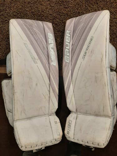 Used 33" Bauer Supreme S190 Goalie Leg Pads