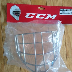 CCM Pro Stainless Steel Certified Straight Bar Goalie Cage - Senior Size Medium/Large