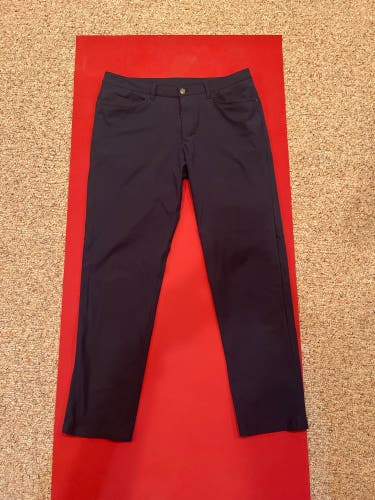 Blue, Black And Grey Used Size 34 Lululemon Pants