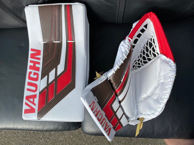 New Regular Custom Pro Stock Vaughn Velocity VE8 Pro Carbon Glove And Blocker