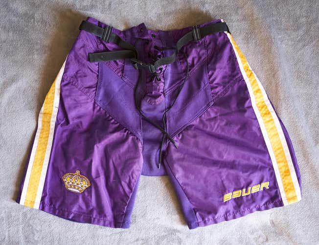 Medium Bauer Supreme Jr Kings Hockey Pant Shell - Forum Blue and Gold