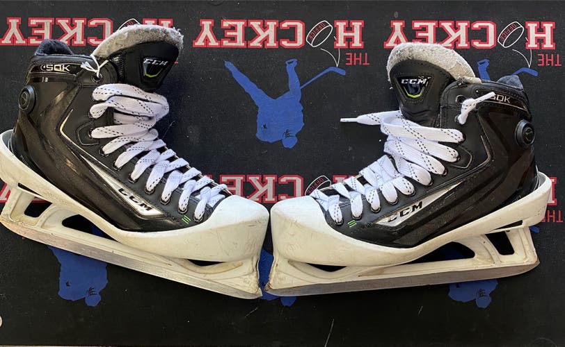 Senior CCM Regular Width Size 10 Ribcor 50K Hockey Goalie Skates