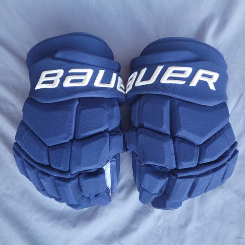 New Pro Stock 13" Bauer Ultrasonic Gloves CBJ Navy Blue