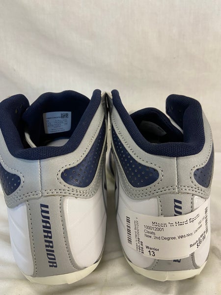 New Blue and White Warrior High Top Adult New Men's Size 13  Molded Cleats