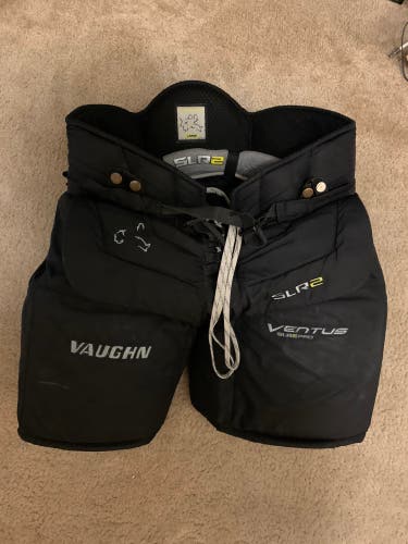 Used Black Vaughn Ventus SLR 2 Pro Goalie Pants Sr. Lg
