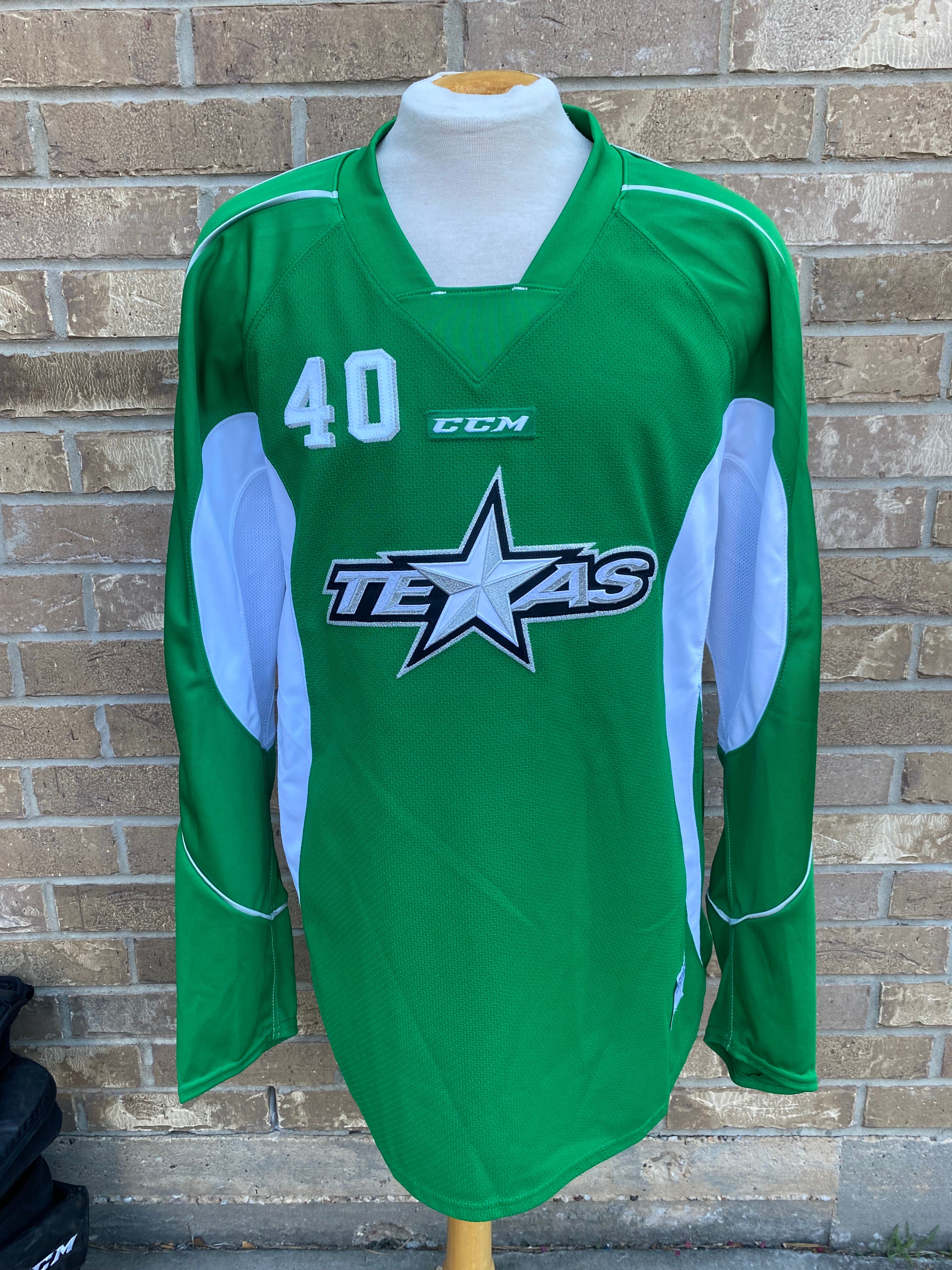 CCM Edge Pro Stock Texas Stars Practice Jersey Green 56 