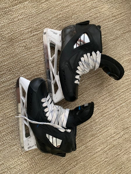 Senior True Pro Stock Size 10 2 Piece Hockey Goalie Skates