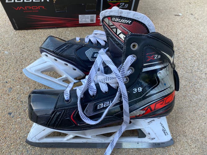 Used Bauer Size 8.5 Vapor X2.9 Hockey Goalie Skates