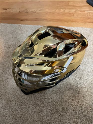 Gold Notre Dame Lacrosse Helmet