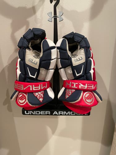 Maverik M5 Lacrosse Gloves 12",  Team Carolina Issued