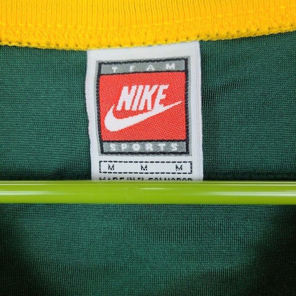 Vintage NFL Team Nike Brett Favre Green Bay Packers Yellow Jersey Large  Rare 90s