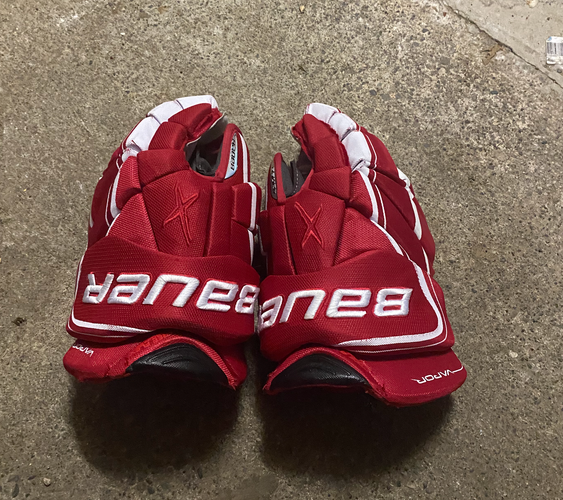 New Sr. Bauer Vapor 1X Lite Gloves 15" Pro Stock