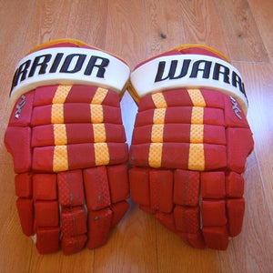 Hockey Gloves-Warrior AX1 Pro Senior Hockey Gloves 15" Calgary Flames