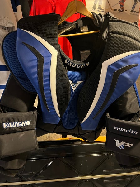 Used Large Vaughn Velocity V6 1000 Pro Goalie Chest Protector