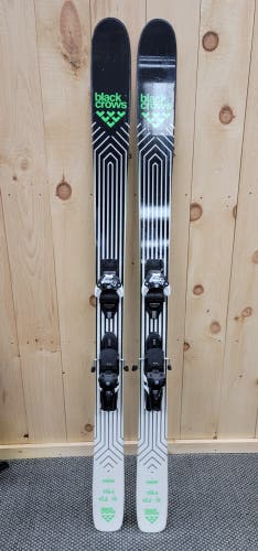 Used Men's Black Crows Navis All Mountain Skis With New Salomon Warden 13 DEMO Bindings