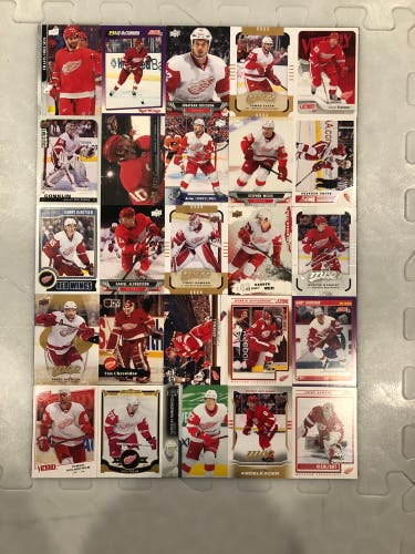 Detroit Red Wings Hockey Card Poster