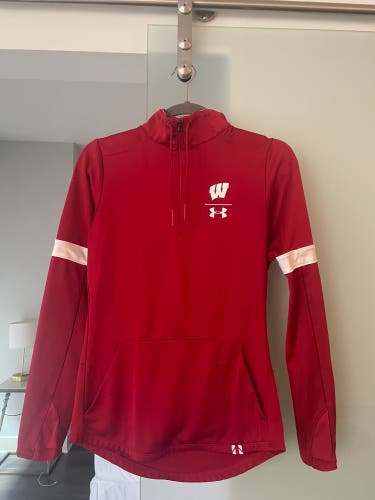Under Armour University of Wisconsin-madison red zip-up
