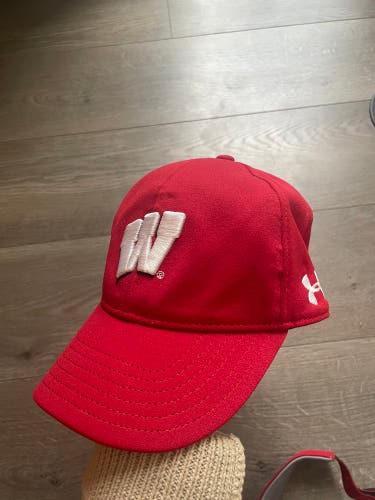 University of Wisconsin red golf hat