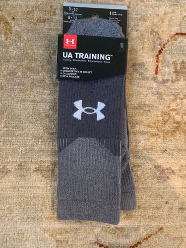 Grey Men's New Adult Large Under Armour Socks