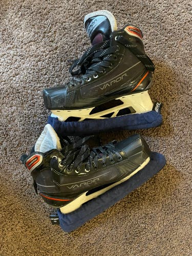 Used Bauer Extra Wide Width  Size 10 Vapor X700 Hockey Goalie Skates