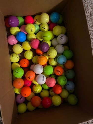 95 Assorted Colored Golf Balls
