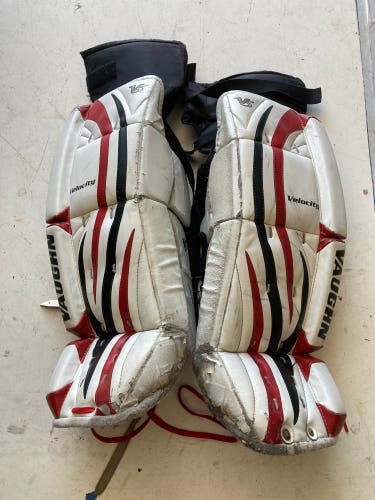 Used 26" Vaughn Velocity V5 Goalie Leg Pads