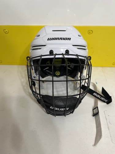 Used Large Warrior Alpha One Pro Helmet W/ Bauer Cage